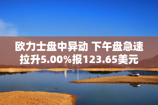 欧力士盘中异动 下午盘急速拉升5.00%报123.65美元